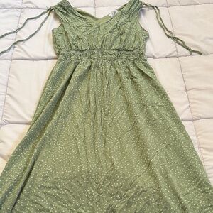 Green Polka Dot Dress